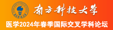 屄屄网屄屄视频南方科技大学医学2024年春季国际交叉学科论坛